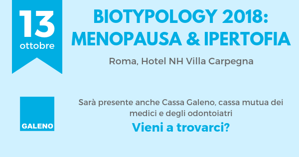 Cassa galeno sarà presente al convegno Biotypology 2018